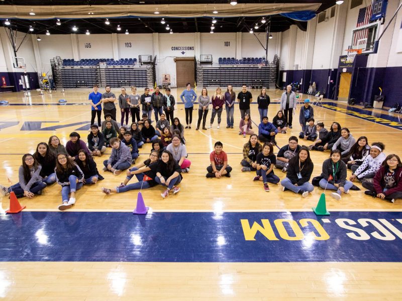 Students play in N A U's pathway to Arizona Physical Education Teaching Certification.