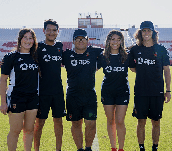 Athletic trainers posing for a photo.