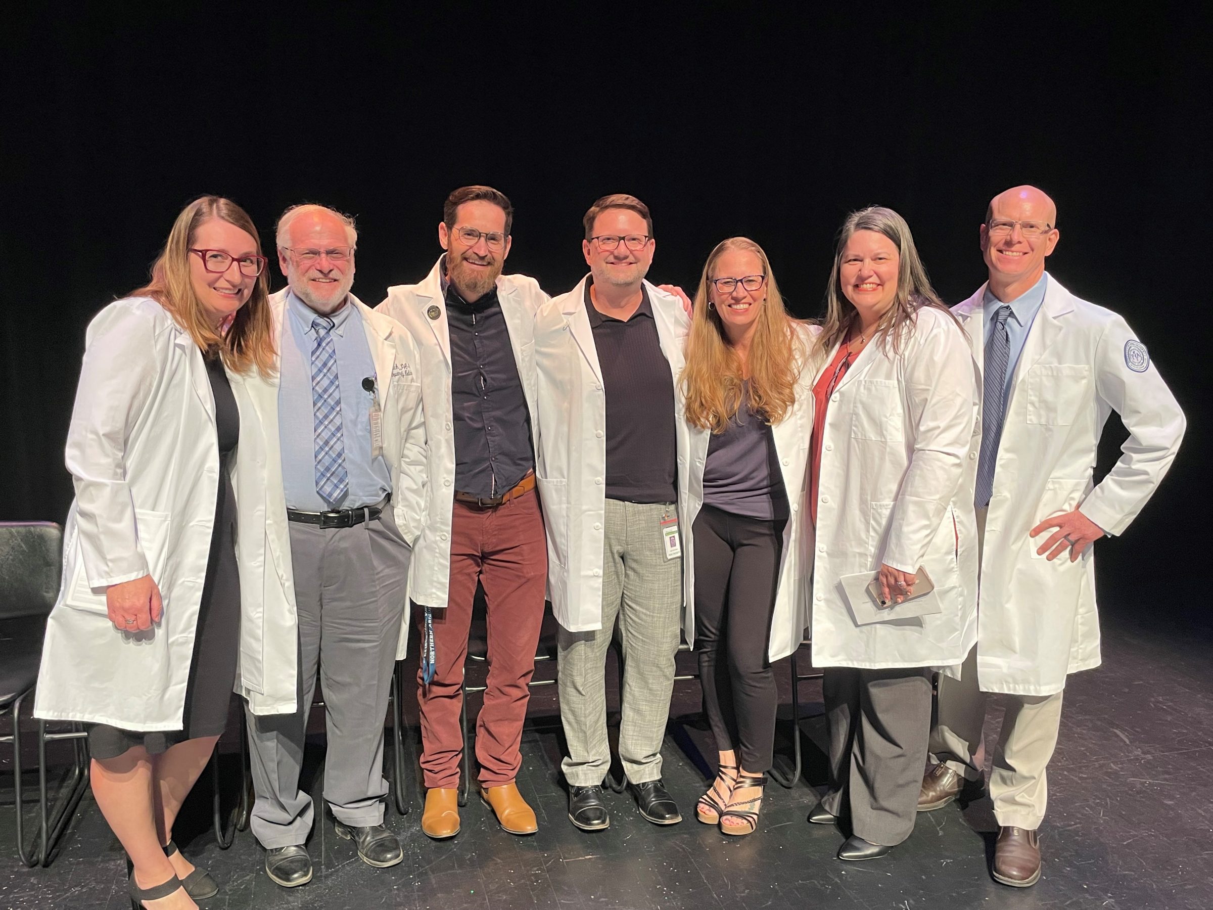 A photo of physician assistants and Dr. Dehn.