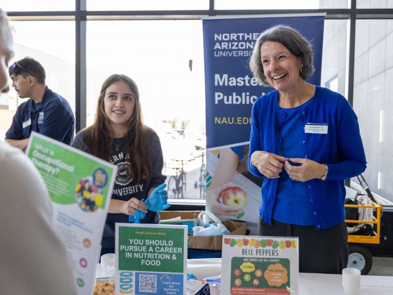 NAU CHHS career fair.