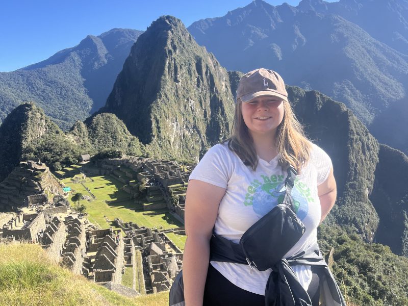 Regan with NAU Dental Hygiene in Peru.
