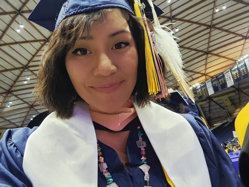 Self of Brittany Dawn Jim at convocation.