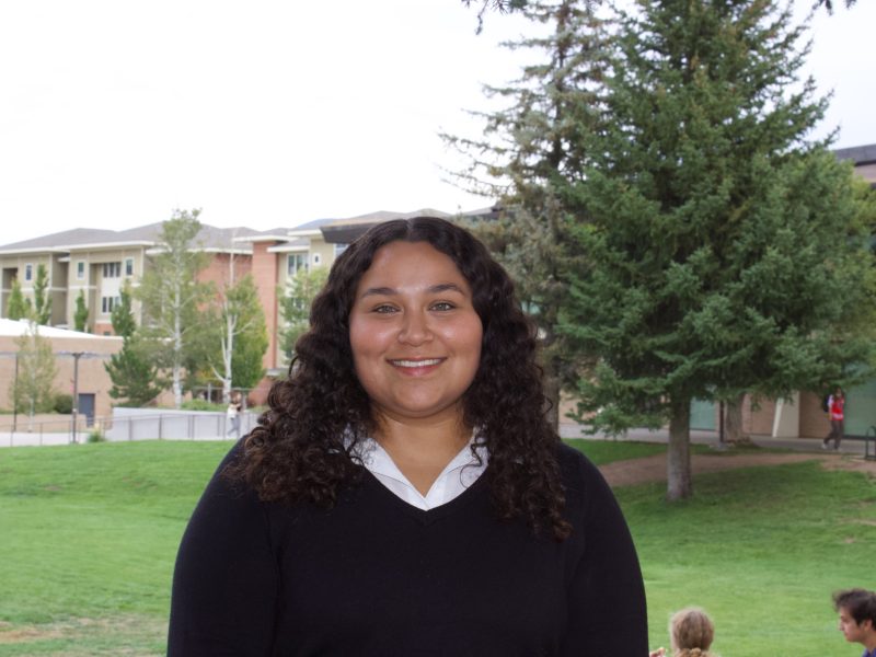 Nathalia Granados headshot taken on the NAU Flagstaff campus.