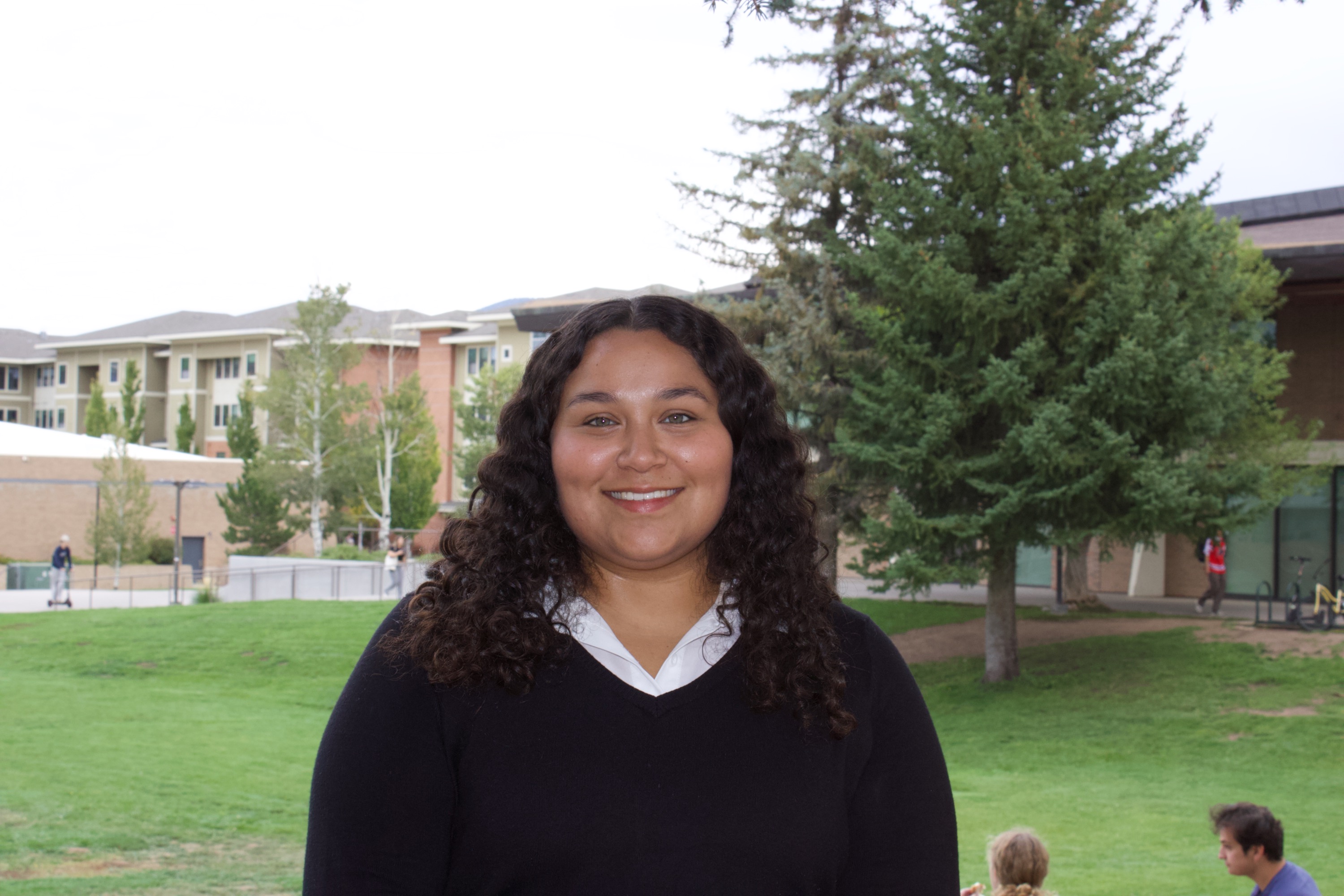 Nathalia Granados headshot taken on the NAU Flagstaff campus.