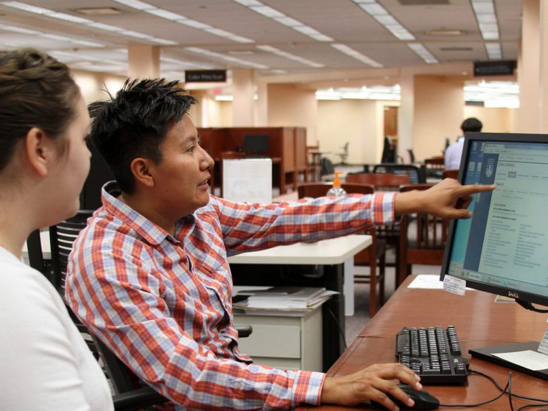 N A U faculty share research at the Cline Library.