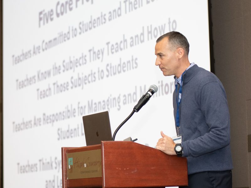 Expert presenting at the H R M executive speaker series.