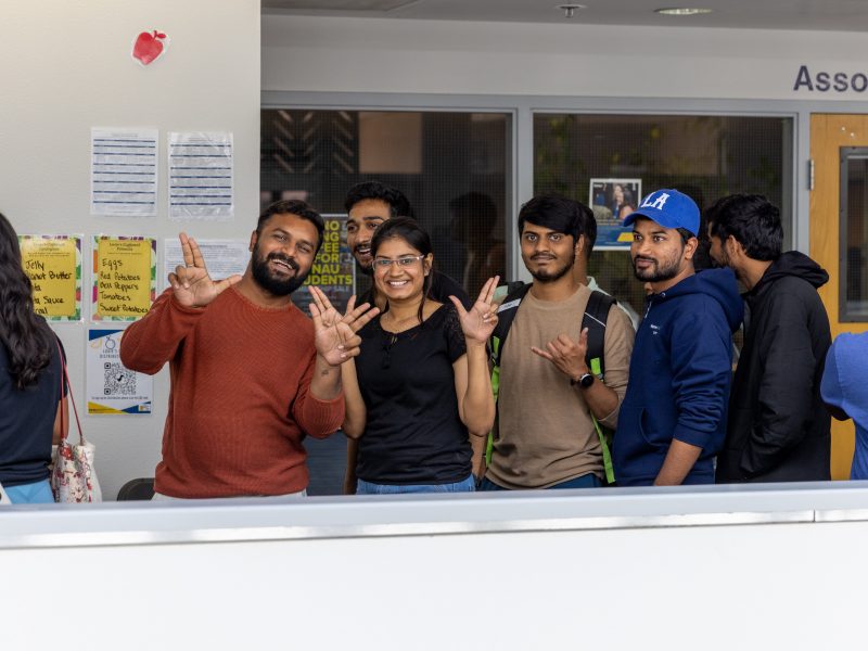 N A U students participating in Louie's Cupboard.