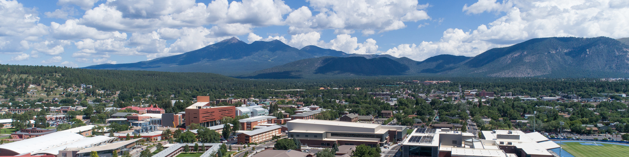 The Peaks and a wide view of N A U campus