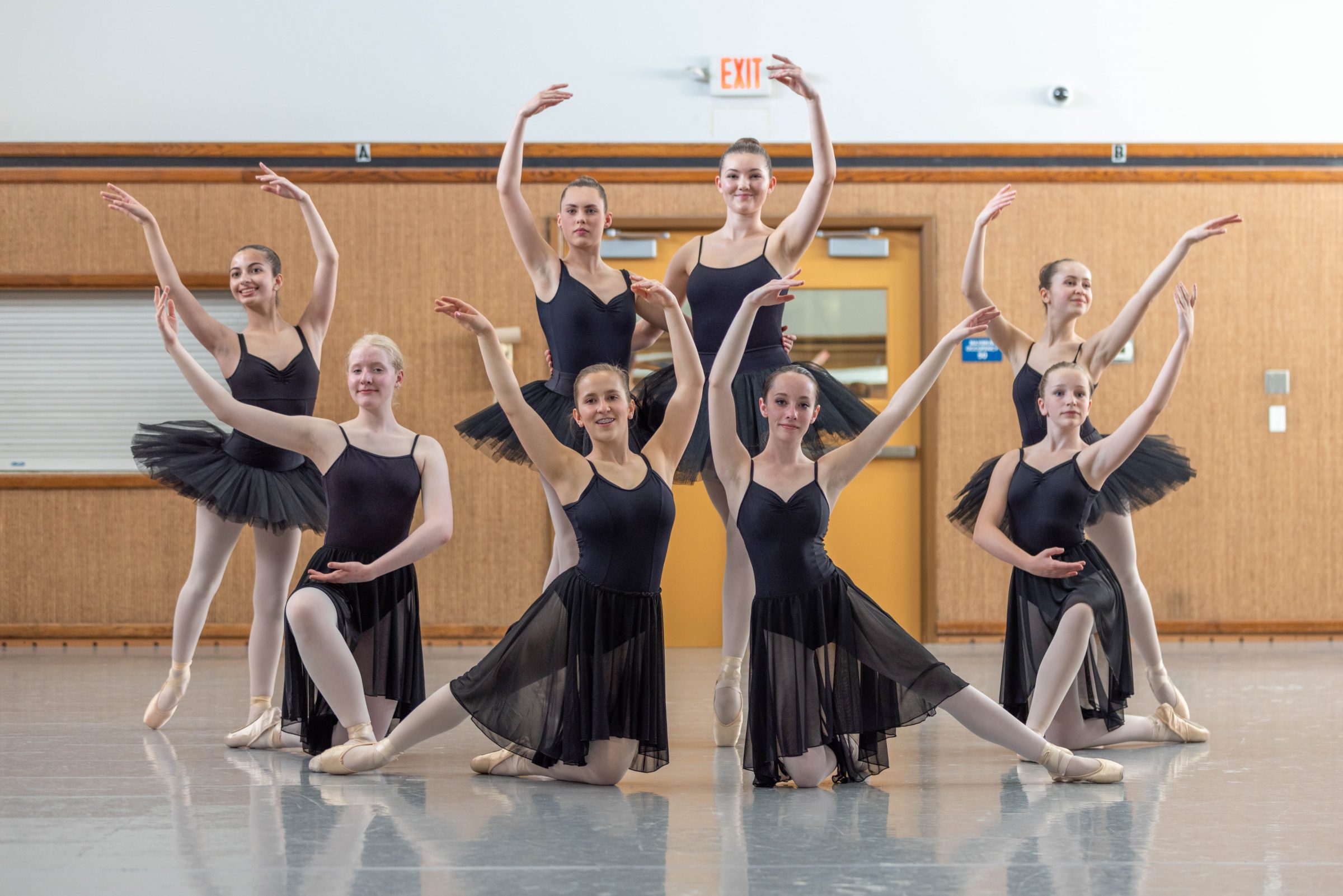 Group of ballerinas posing.