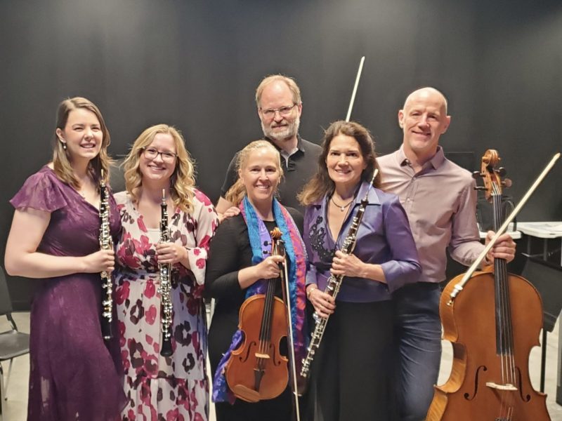 The International Double Reed society posing for a picture.