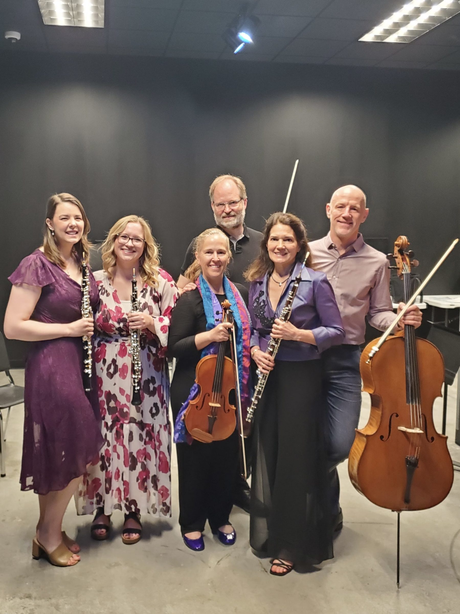 The International Double Reed society posing for a picture.