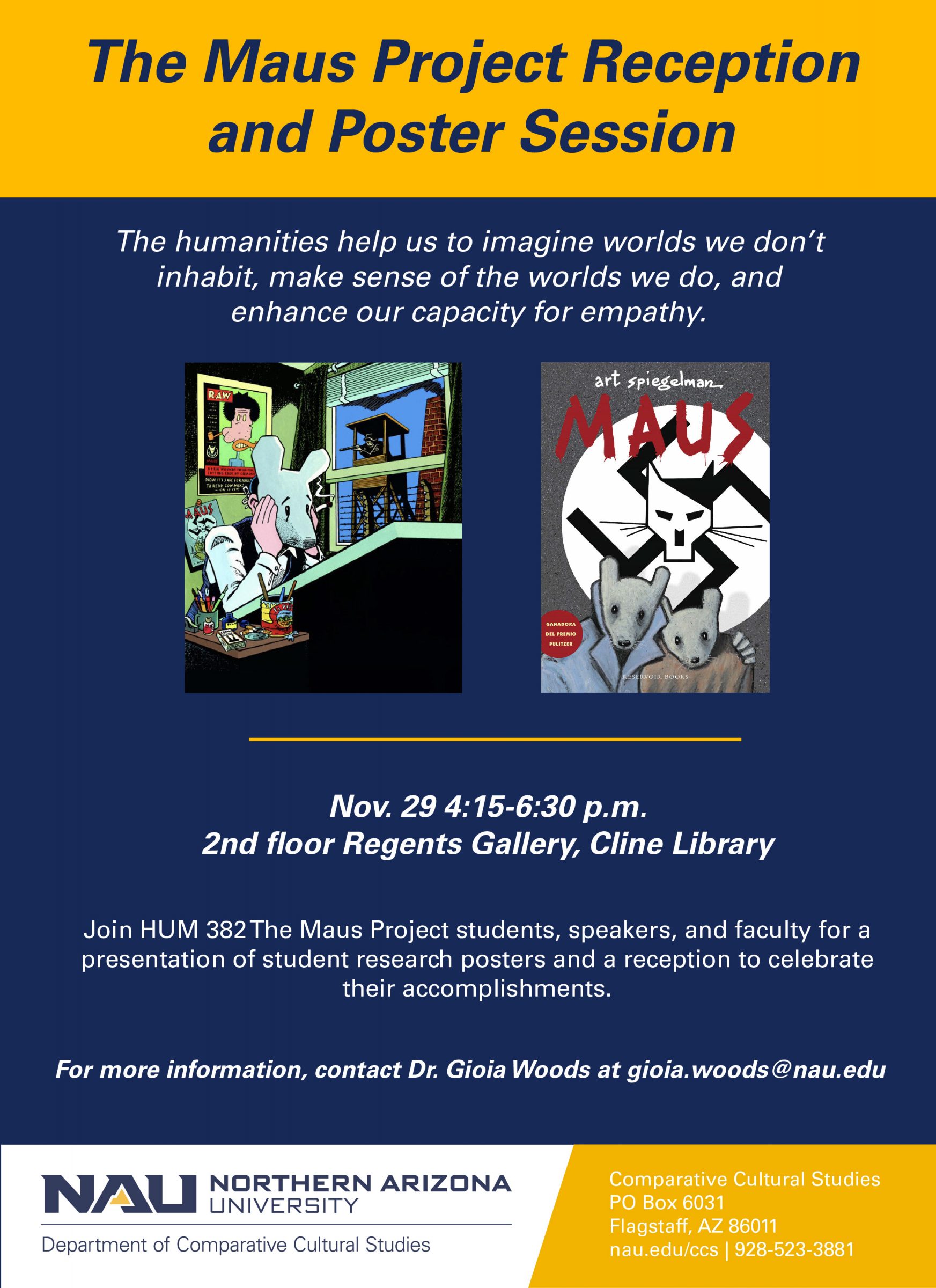The Maus Project Reception and Poster Session on Nov. 29 | Department ...