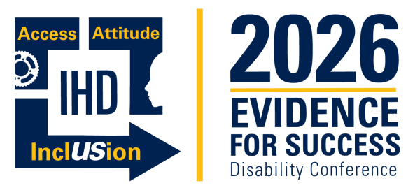 IHD 2026 Evidence for Success Disability Conference Attitude, Access, Inclusion logo