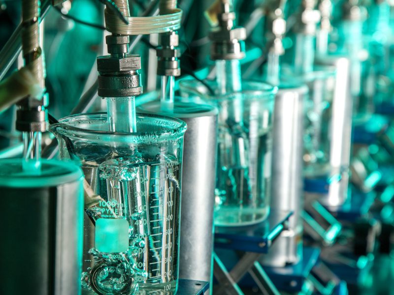 Chemistry lab equipment.