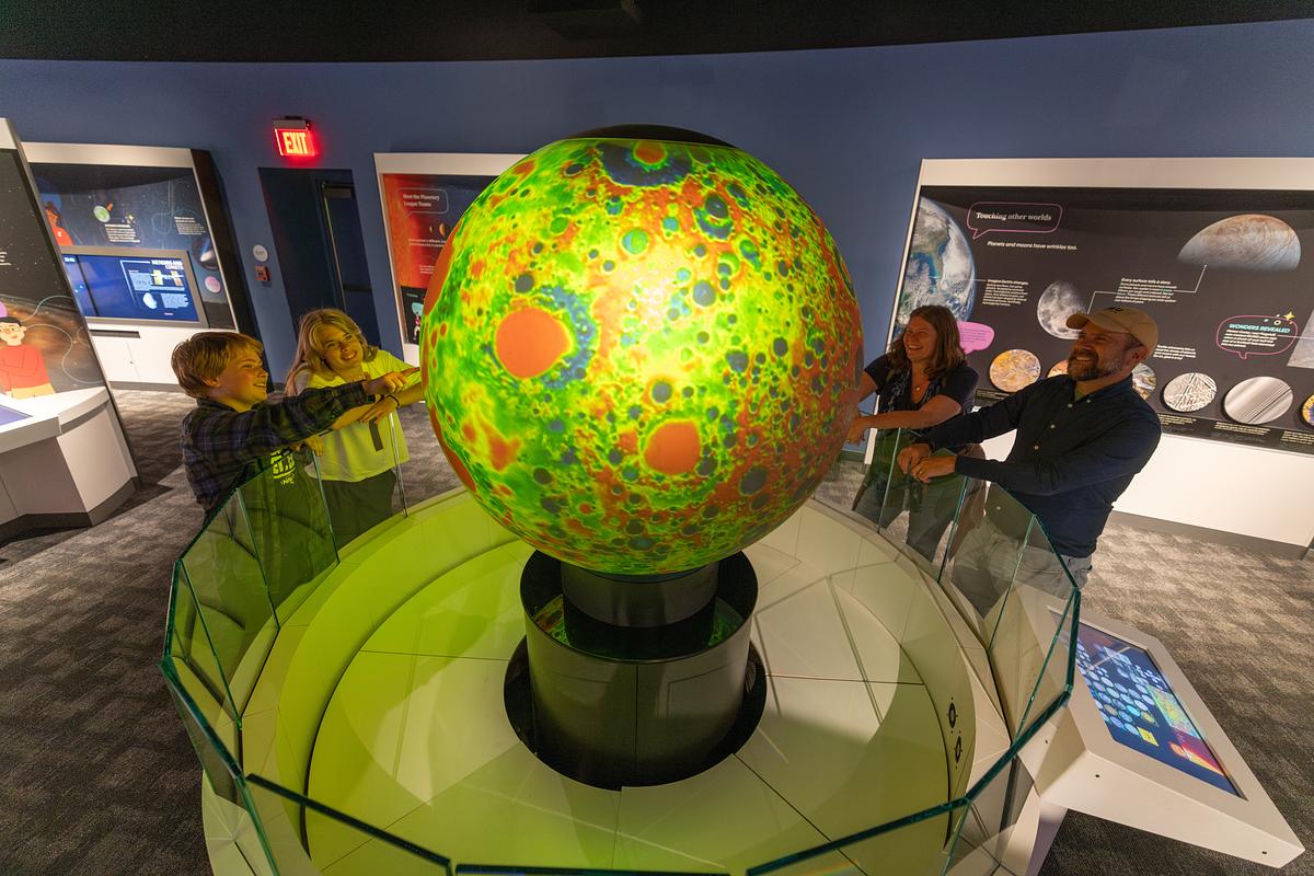 Family at the Lowell Observatory at the Astronomy Discovery Center.