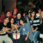 Students a part of a club having fun.