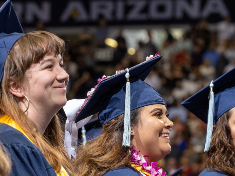 N A U students at graduation.