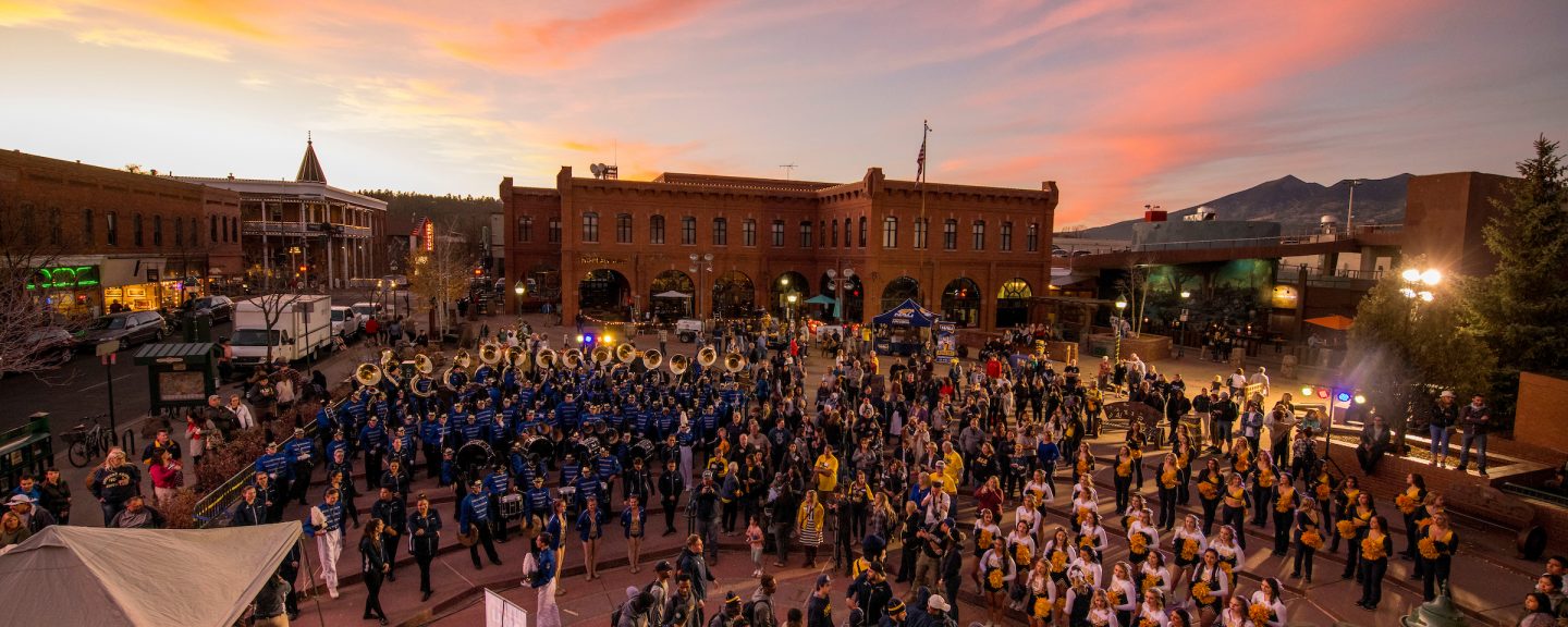 N A U students celebrate homecoming.