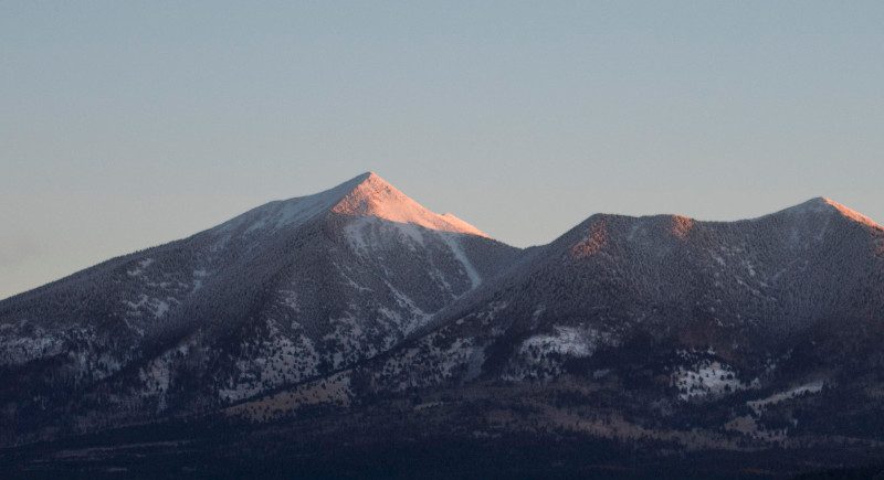 The San Francisco Peaks.