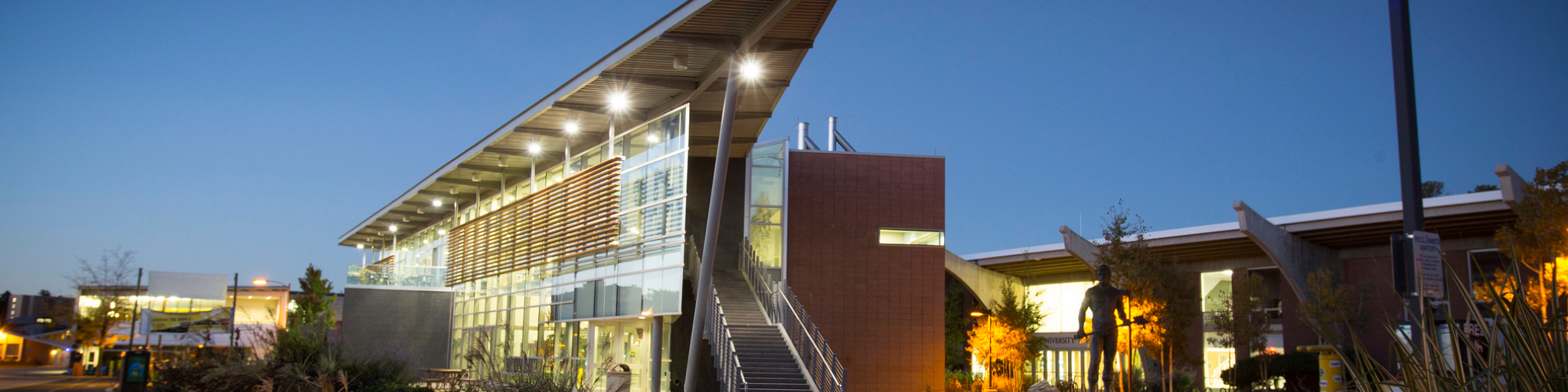 The student Union at night.