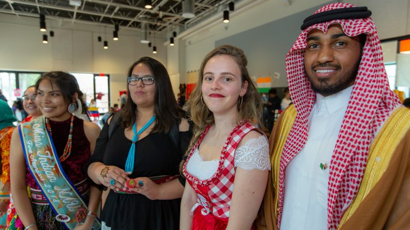 N A U students at the International Festival.