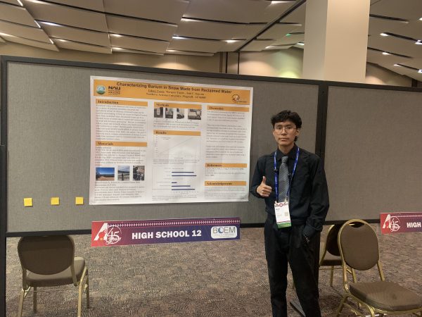 High school poster presentations.