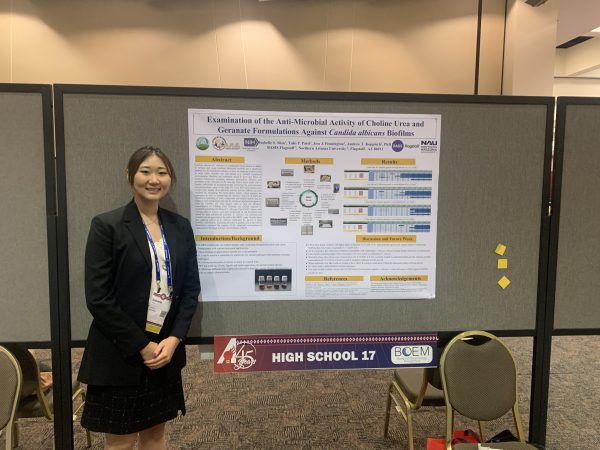 High school poster presentations.