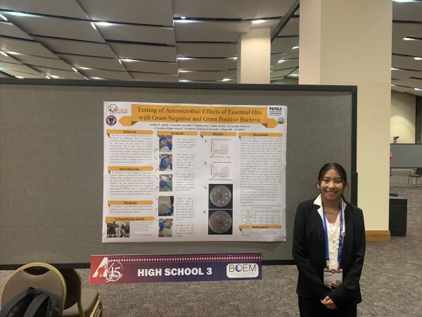 High school poster presentations.