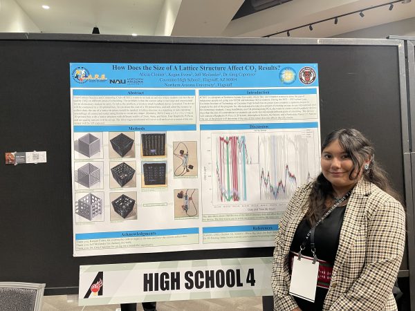 Alicia and her poster presentation.