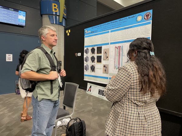 Alicia and her poster presentation.