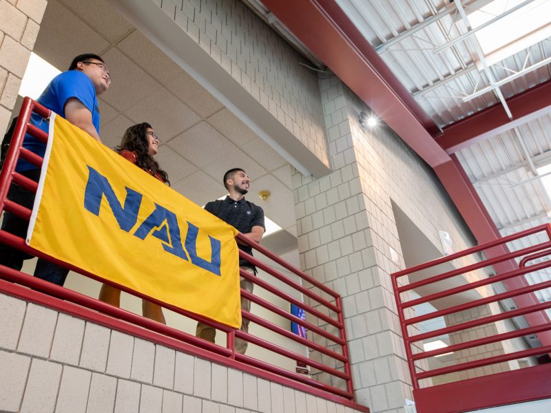 N A U flag hanging on N A U–Yuma campus.