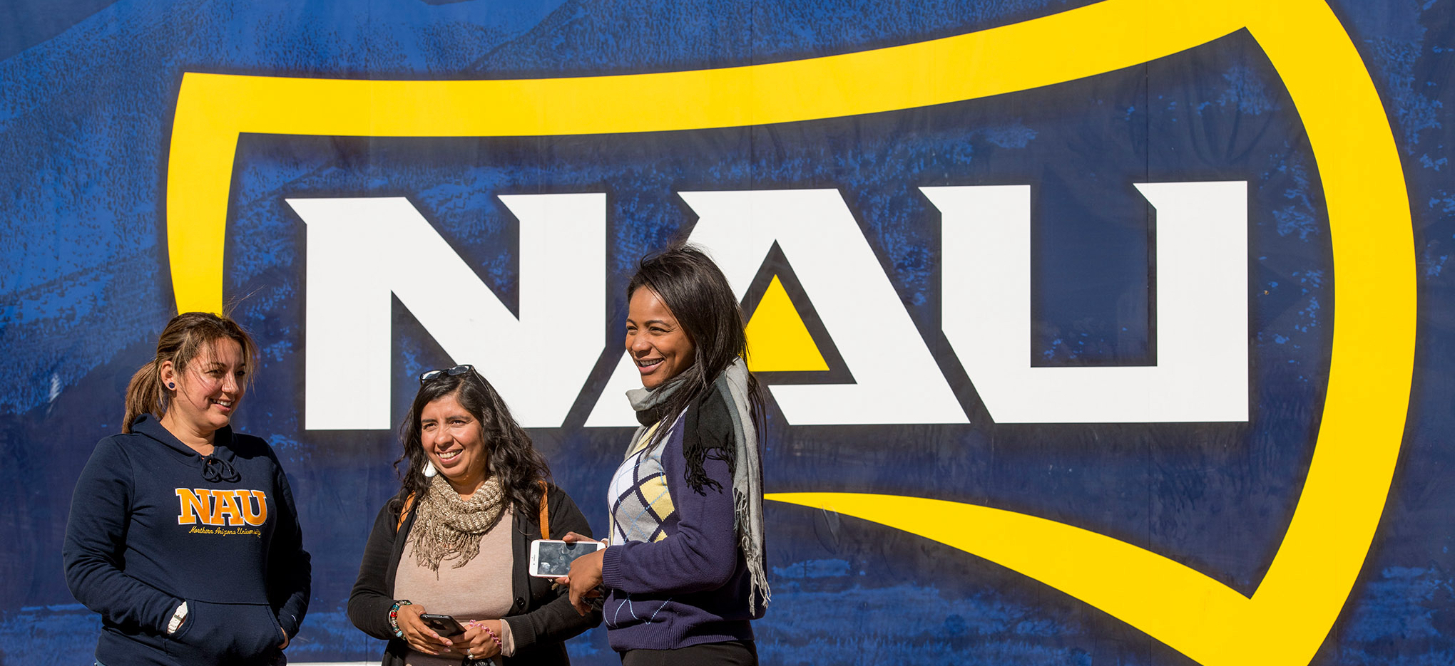 People attend N A U transfer day.