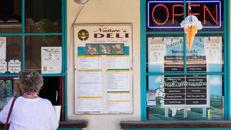 Ice cream shop in downtown Yuma.
