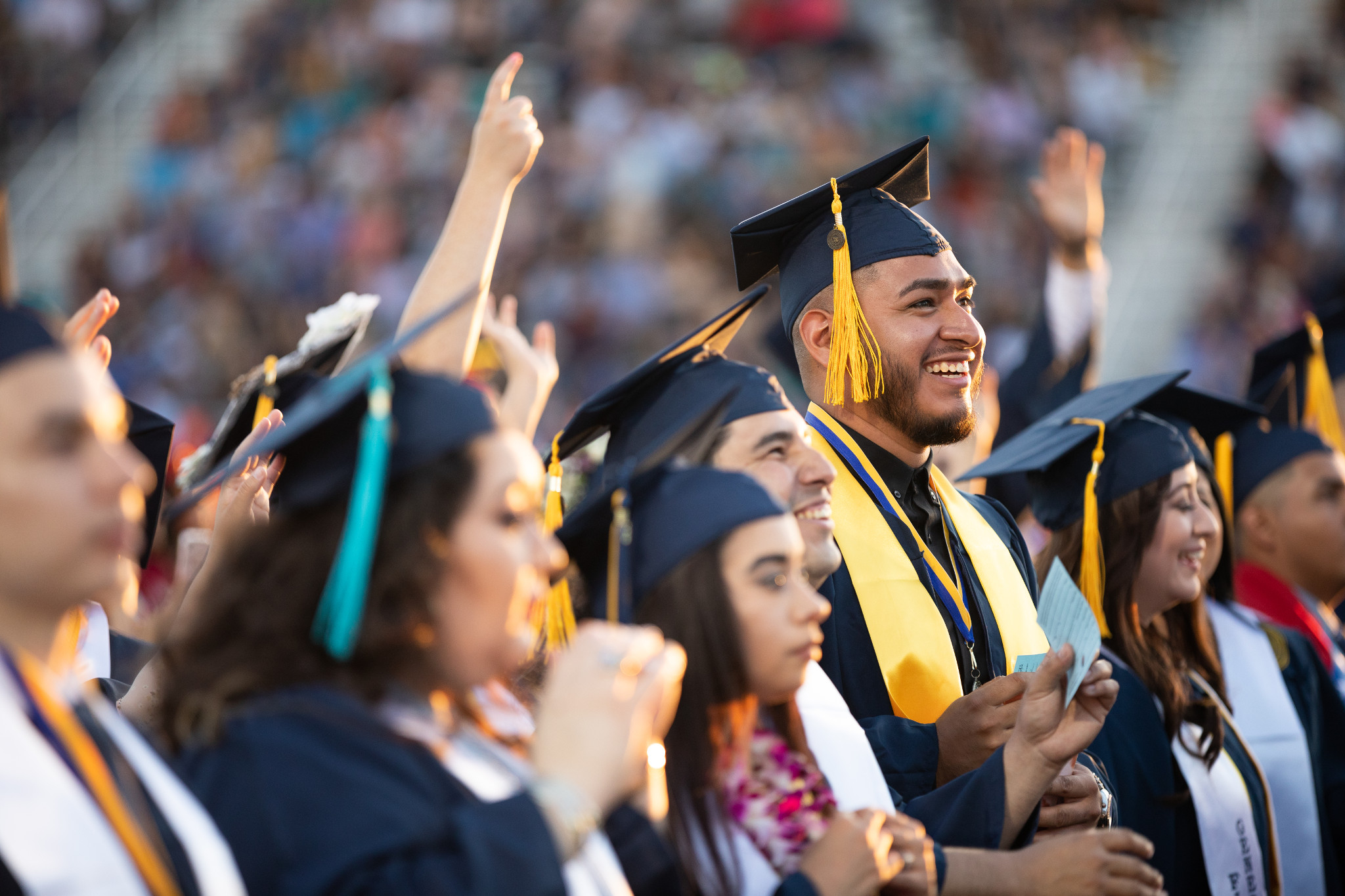 Students at N A U&ndash;Yuma's commencement.