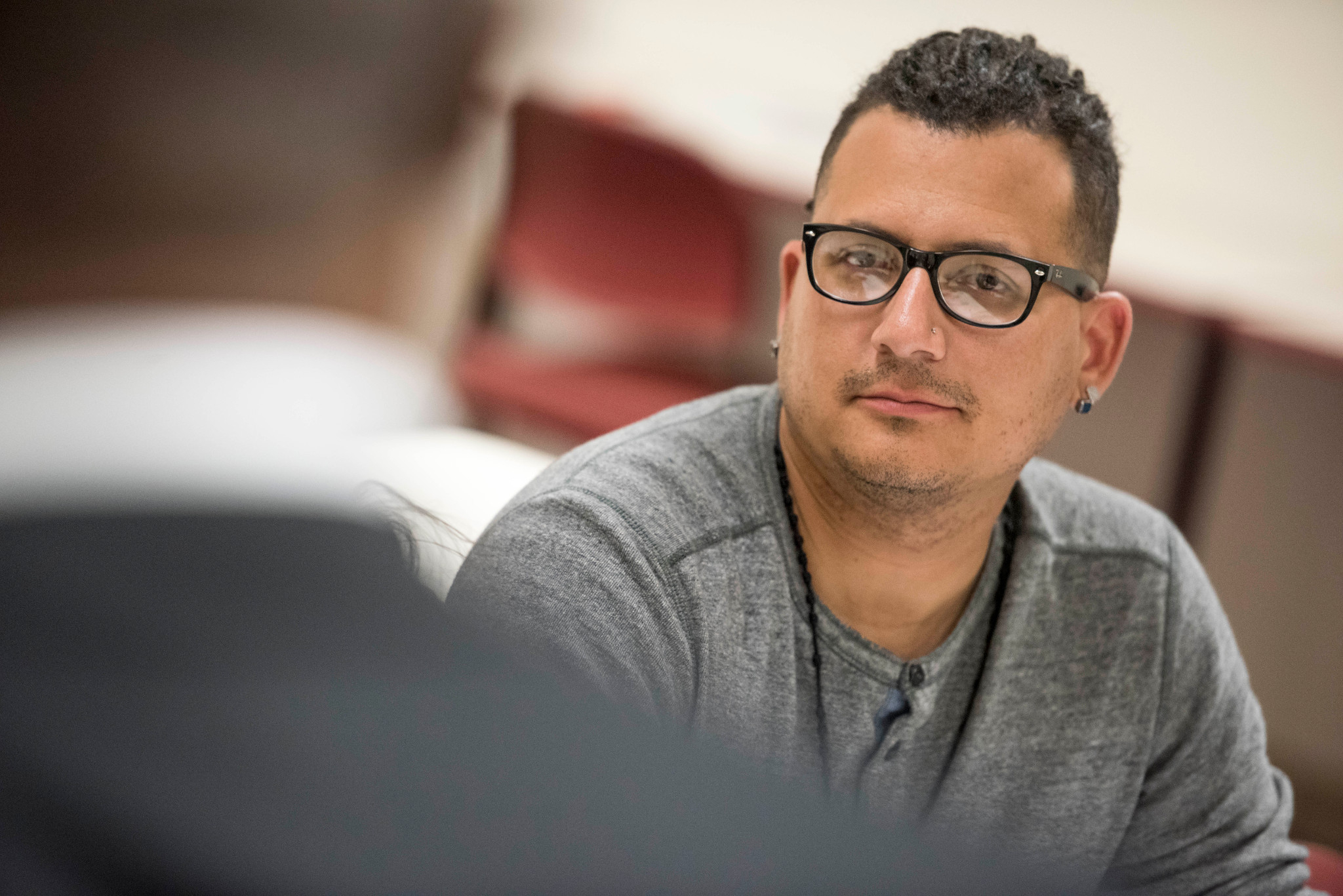 Student in an N A U&ndash;Yuma lecture.