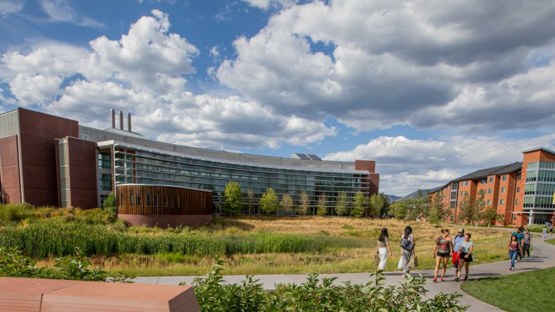 Applied Research and Development building by NAU signed that says founded in 1899.
