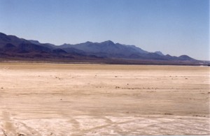 Nevada dry lake bed