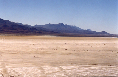Nevada dry lake bed