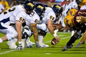 NAU football versus ASU