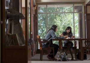 students studying