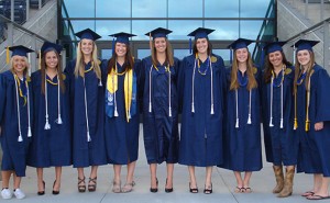 Women's soccer graduates