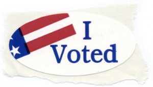 I Voted sticker