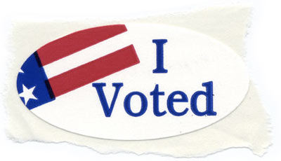 I Voted sticker