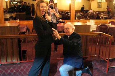 Alexa Tavasci and Warren Buffet