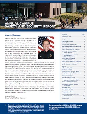 Clery Report cover