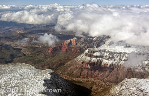 Aerial photograph of Sedona