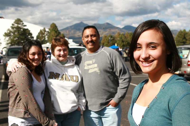 NAU student and her family