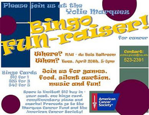 Bingo fundraiser