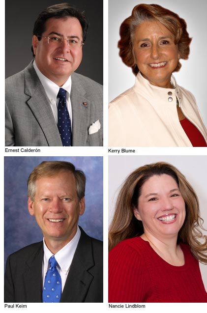 Ernest Calderon, Kerry Blum. Paul Keim and Nancie Lindblom