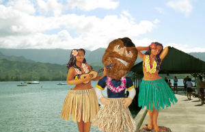 Louie bobble head doll in Kauai